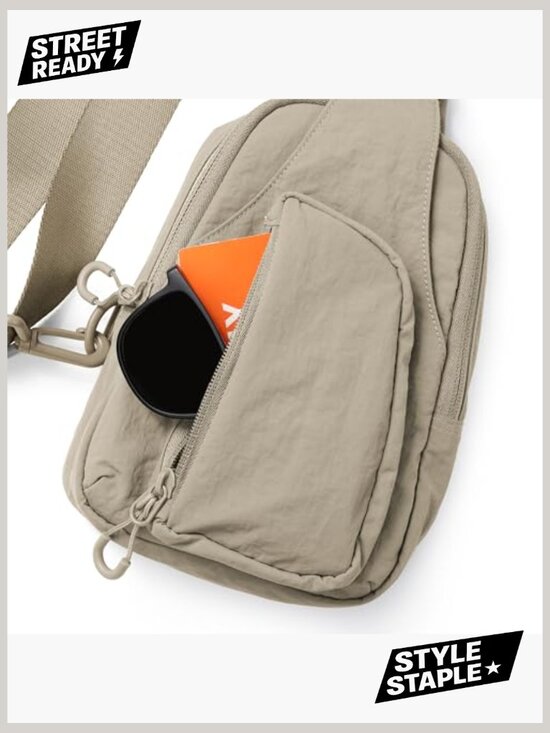 Sling Bag Adjustable Straps Crossbody Chest Lightweight Backpack Travel Hiking main image 4